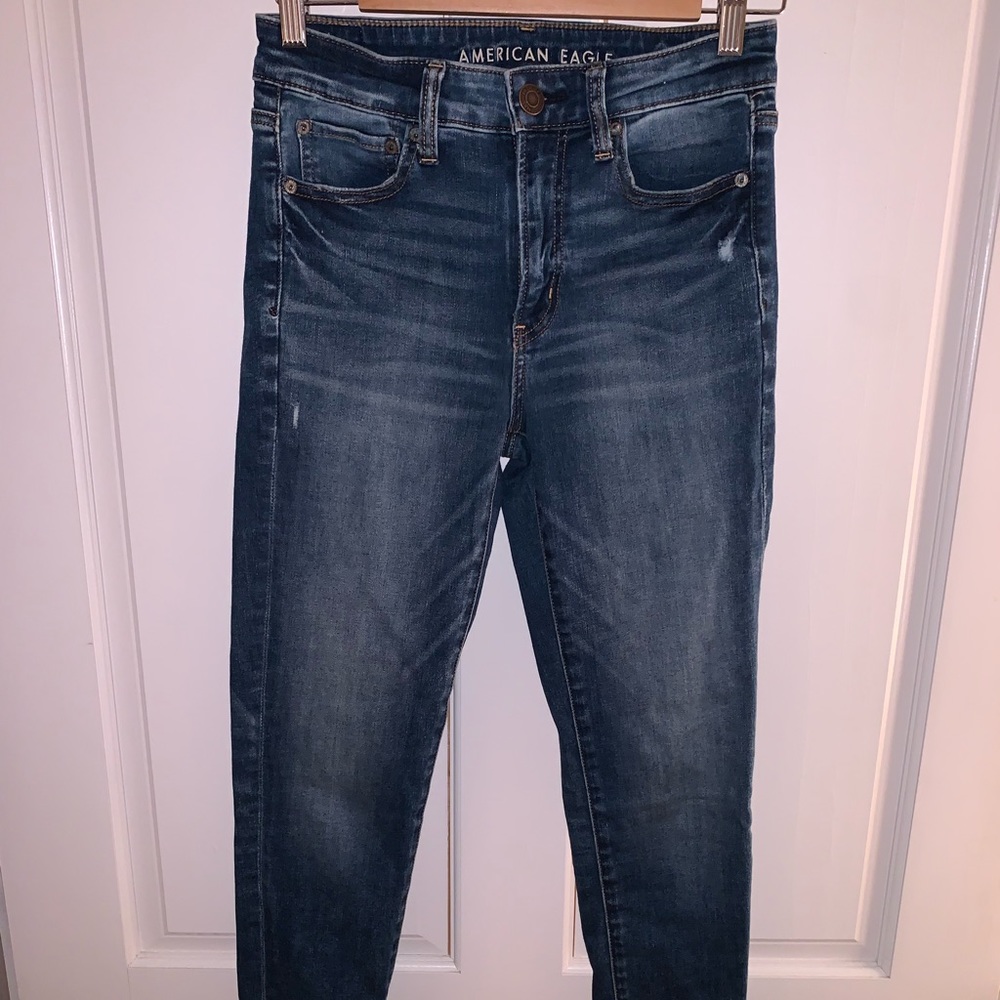 medium wash hi-rise jegging form american eagle